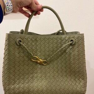 Bottega Veneta Olive Woven Tote